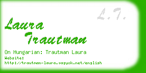 laura trautman business card